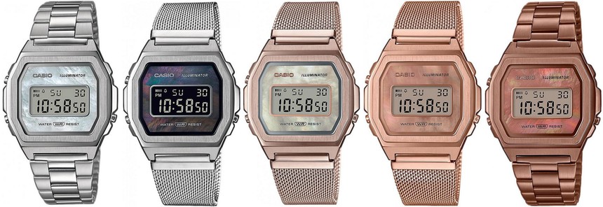 Všechny barevné varianty Casio Vintage A1000 mají něco do sebe